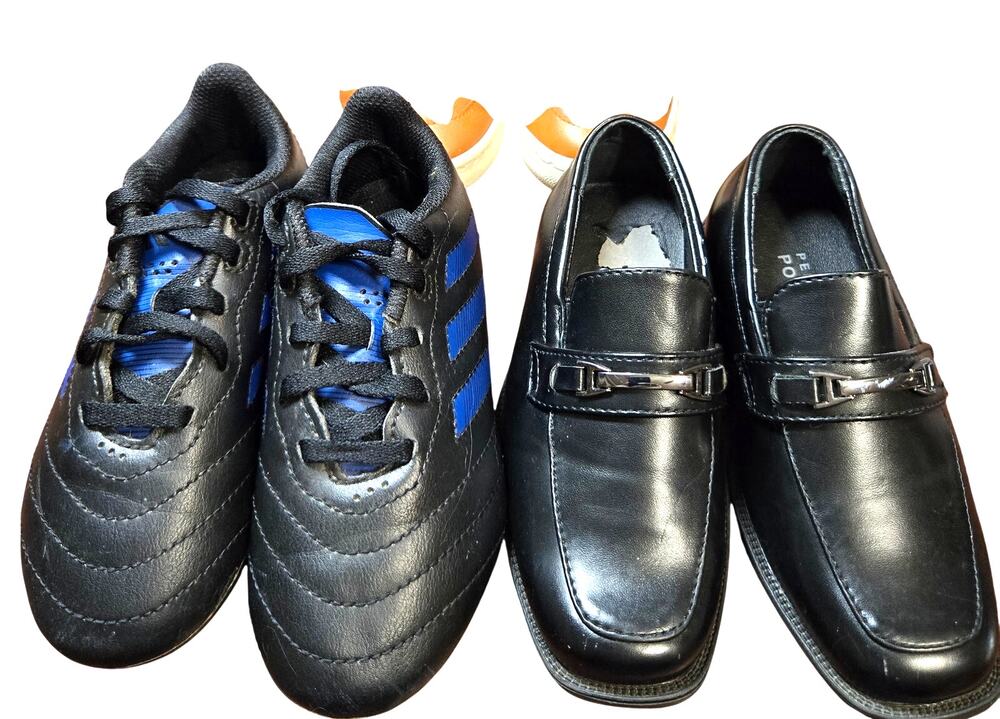 Cat & Jack + More Boy's Size 8 Dress Cleat Tennis Shoes Bulk Lot of 3